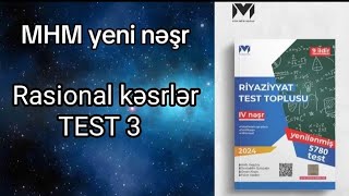 MHM riyaziyyat test toplusu yeni nəşr Rasional kəsrlər Test 3 [upl. by Rezal]