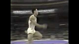 Li Ning CHN  1988 Olympics  Compulsories  Vault [upl. by Edrahs698]