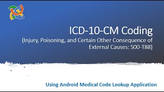 ICD10 CM Coding Injury Poisoning and Certain Other Consequence of External Causes S00T88 [upl. by Bronnie]