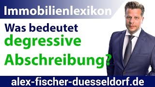 Was bedeutet degressive Absetzung Abschreibung für „Neubautenquot Einfach erklärt [upl. by Atinot]