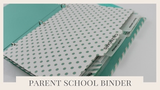 BACK TO SCHOOL TIPS  Parent School Binder Organization [upl. by Ronni]