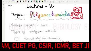 Polysaccharide  Carbohydrate lecture 2  Glycosaminoglycan  glycosidic bond homopolysaccharide [upl. by Asiole146]