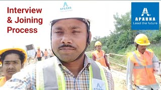 Aparna Constructions And Eastet Pvt Ltd Interview amp joining process Aparna aparnaconstructions [upl. by Donelu]