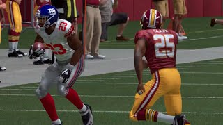 Madden 15 PS4 Thursday Night Football  Giants vs Redskins Sim [upl. by Otha]