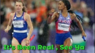 Shacarri Richardson “SEE YA “Wins Gold in RELAY [upl. by Drofniw363]