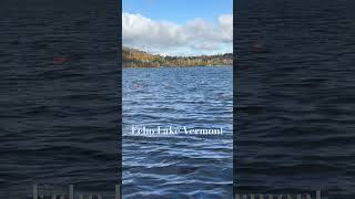 vermont travelblogger newengland nature lake fall autumn lake peaceful wildlife subscribe [upl. by Anilatak]