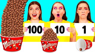 100 Layers of Food Challenge  Funny Food Recipes by KiKi Challenge [upl. by Ahtelrac]