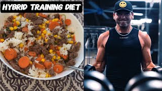 What I Eat As a Hybrid Athlete On A Cut Running 6 Miles a Day and Lifting [upl. by Templas]