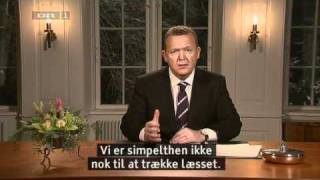 Statsminister Lars Løkke Rasmussens Nytårstale 112011 Part 1 HD [upl. by Corey]