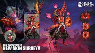 UPCOMING NEW SKIN DYRROTH  EPIC GRADE SKIN SURVEY  MLBB [upl. by Boynton]