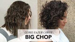 Como Fazer o Corte Big Chop [upl. by Nauqet191]