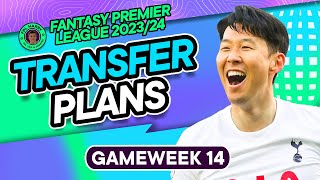 FPL GW14 TRANSFER PLANS  Time to sell SON ❌  Fantasy Premier League Tips 202324 [upl. by Chester]