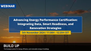 Webinar Advancing Energy Performance Certification [upl. by Anirdna]