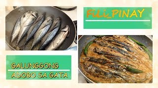 ADOBONG ISDA with gata  ADOBONG GALONGGONG [upl. by Guzel]