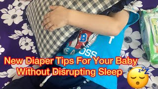 Tips on how to change a diaper of 2 years baby 2024 without Disrupting Sleep Diaper Boy [upl. by Gabel]