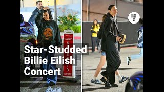 Celebrities Turn Out for Billie Eilishs LA Concert [upl. by Cosimo]