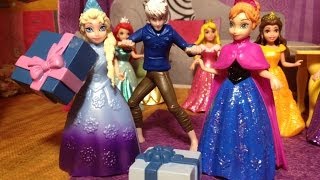 FROZEN Elsa Surprise Birthday Party from Jack Frost Video Parody [upl. by Nishom812]