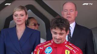 Monégasque amp Italian National Anthems  Monaco GP 2024 [upl. by Karalynn343]