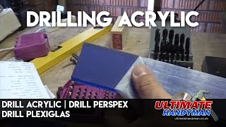 Drill acrylic  Drill Perspex  Drill Plexiglas [upl. by Bouzoun]