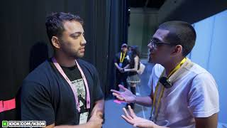 N3on Clips N3ON MEETS MIZKIF BACKSTAGE AT TwitchCon [upl. by Kimura546]