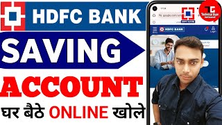 hdfc bank zero balance account opening online  hdfc zero balance savings account kaise open kare [upl. by Johiah]