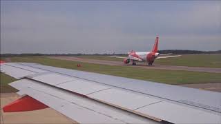 Easyjet A320  Taxi amp Take Off from Luton Airport LTN [upl. by Boaten141]