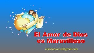 EL AMOR DE DIOS ES MARAVILLOSO VERSION KARAOKE CON VOZ GUIA KARAOKE KIDS [upl. by Lemire997]