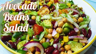 Avocado Bean Salad  Best Avocado Salad  by Marahs Cuisine [upl. by Plante354]