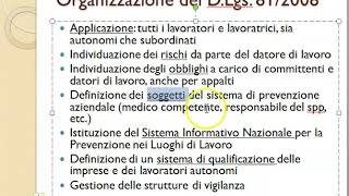 Sicurezza sul lavoro  Parte 3  DLgs 81  2008 [upl. by Notgnimer21]