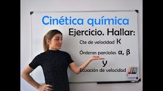 Ejercicio ecuación de velocidad CINÉTICA QUÍMICA v  kAαBβ [upl. by Olinad]