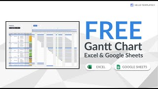 Free Gantt Chart Template for Excel amp Google Sheets  Hit the Like Button [upl. by Aniarrol676]