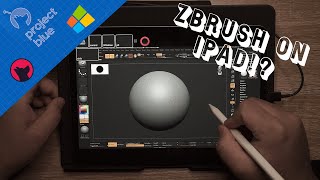 Zbrush on iPad iPad with Windows Trying Out The Astropad For Windows Beta  Project Blue [upl. by Hollington307]