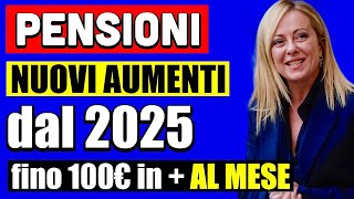 PENSIONI 100€ in PIÙ AL MESE DAL 2025 👉 NUOVA RIFORMA E NUOVI SCAGLIONI 💰📄 [upl. by Barde446]