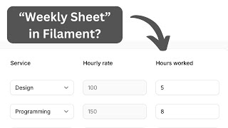 Filament Timesheet Form Modify Table Query and Custom Edit Page [upl. by Ima572]