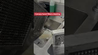 Filter cleaning commercial kitchen cleaning canopy hood cleaning [upl. by Tallula]