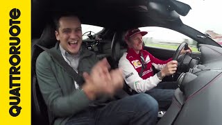 Con Kimi Raikkonen su una Ferrari F12 berlinetta  Premiere [upl. by Steady]