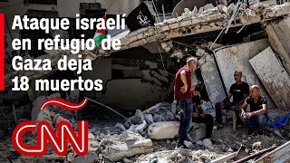 Resumen en video de la guerra Israel – Hamas Ataque israelí en refugio de Gaza deja 18 muertos [upl. by Isabelle135]