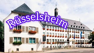 Rüsselsheim City Germany 🇩🇪 walking tour 4k video [upl. by Curtice821]