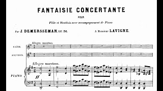 Jules Demersseman  Fantaisie concertante Op36 [upl. by Esaj]