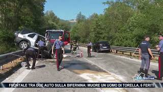 Frontale tra due auto sulla Bifernina muore un uomo di Torella 6 feriti [upl. by Bhayani]