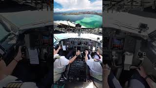 Rate this approach view aviation landing boeing737 boeinglanding commercialaircraft avgeek [upl. by Erdda]