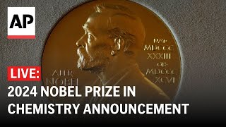 LIVE Winner of 2024 Nobel Prize in chemistry is announced [upl. by Firmin994]