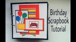 Birthday Scrapbook Idea  Scrapbook Tutorial [upl. by Oniratac]