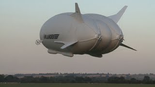 Giant Airship Airlander 10 Completes Its Maiden Trip in London [upl. by Sirac541]