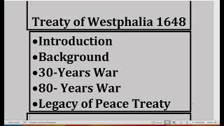 Treaty of Westphalia 1648  What is Peace Treaty 1648  Peace of Westphalia [upl. by Arriec]