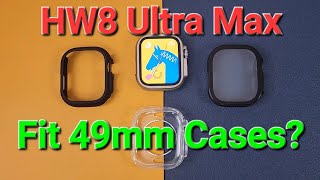 KIWITIME HW8 Ultra Max Smartwatch can fit Original 49mm Watch Ultra Protective Cases [upl. by Sulienroc]