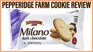 Pepperidge Farm Dark Chocolate Milano Cookies Review [upl. by Yatnuahs]