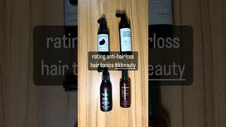 Trying and rating 4 anti hairloss hair tonics so you dont have to haircare antihairloss [upl. by Victoir759]