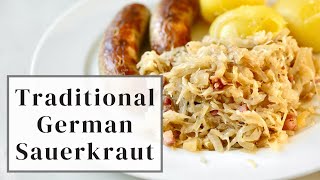 German Sauerkraut Recipe with Bacon [upl. by Ortensia]