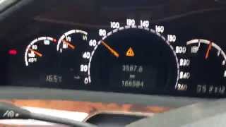 Mercedes S320 CDI Acceleration 0100 kmh W220 2001 [upl. by Aurlie]